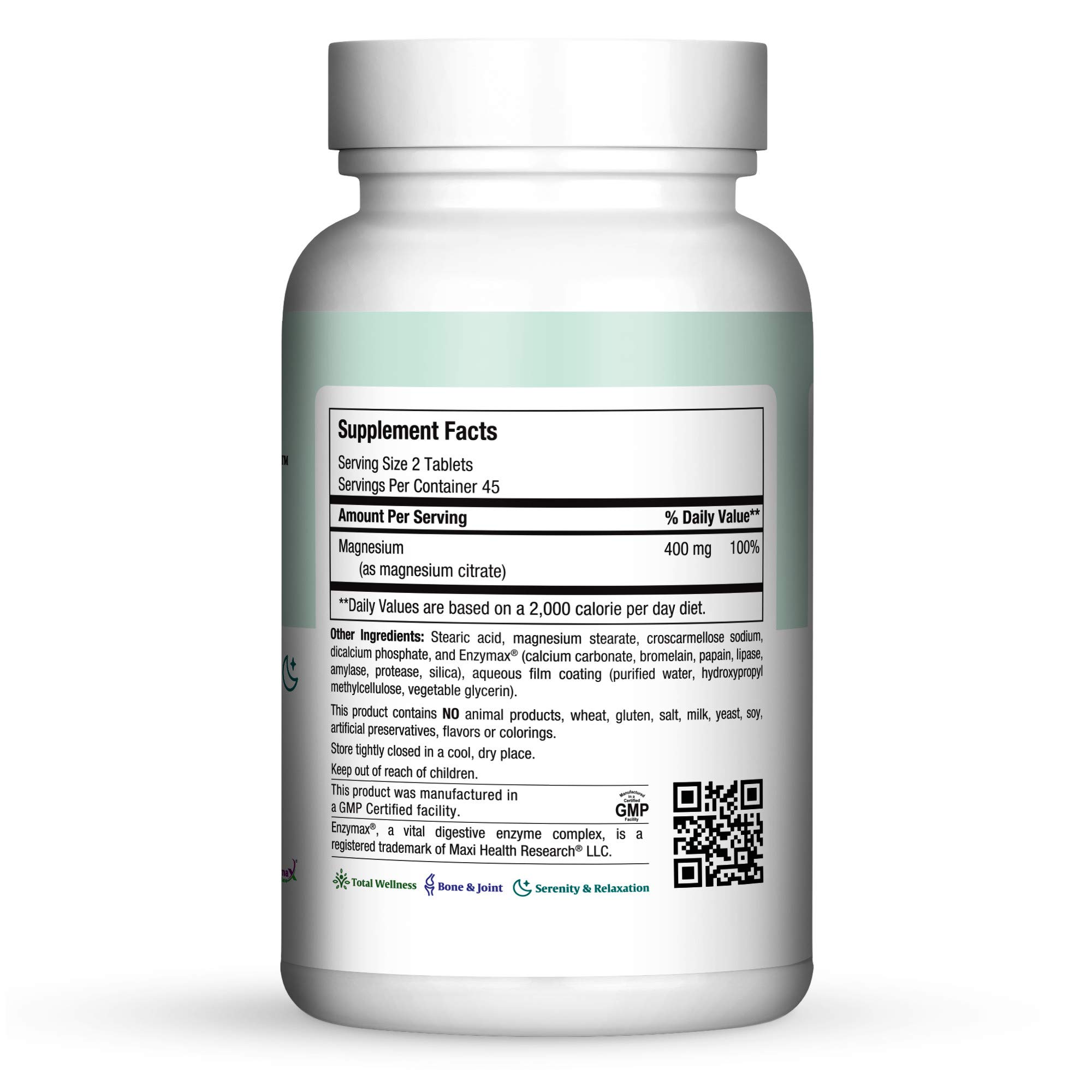Maxi Health® Magnesium Citrate Supplement (90 Tablets) — Amazon image 3