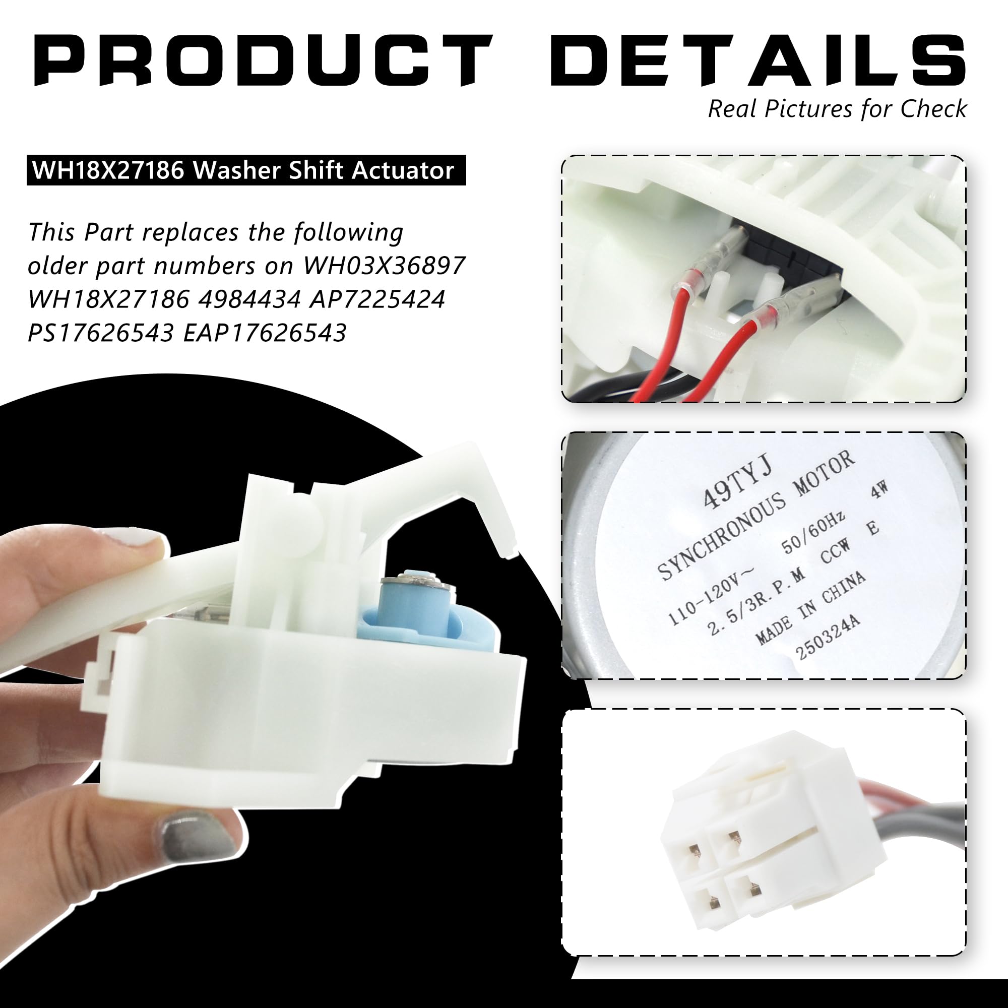 Amazon.com: ZNTVW WH03X36897 WH18X27186 Washer Mode Shifter