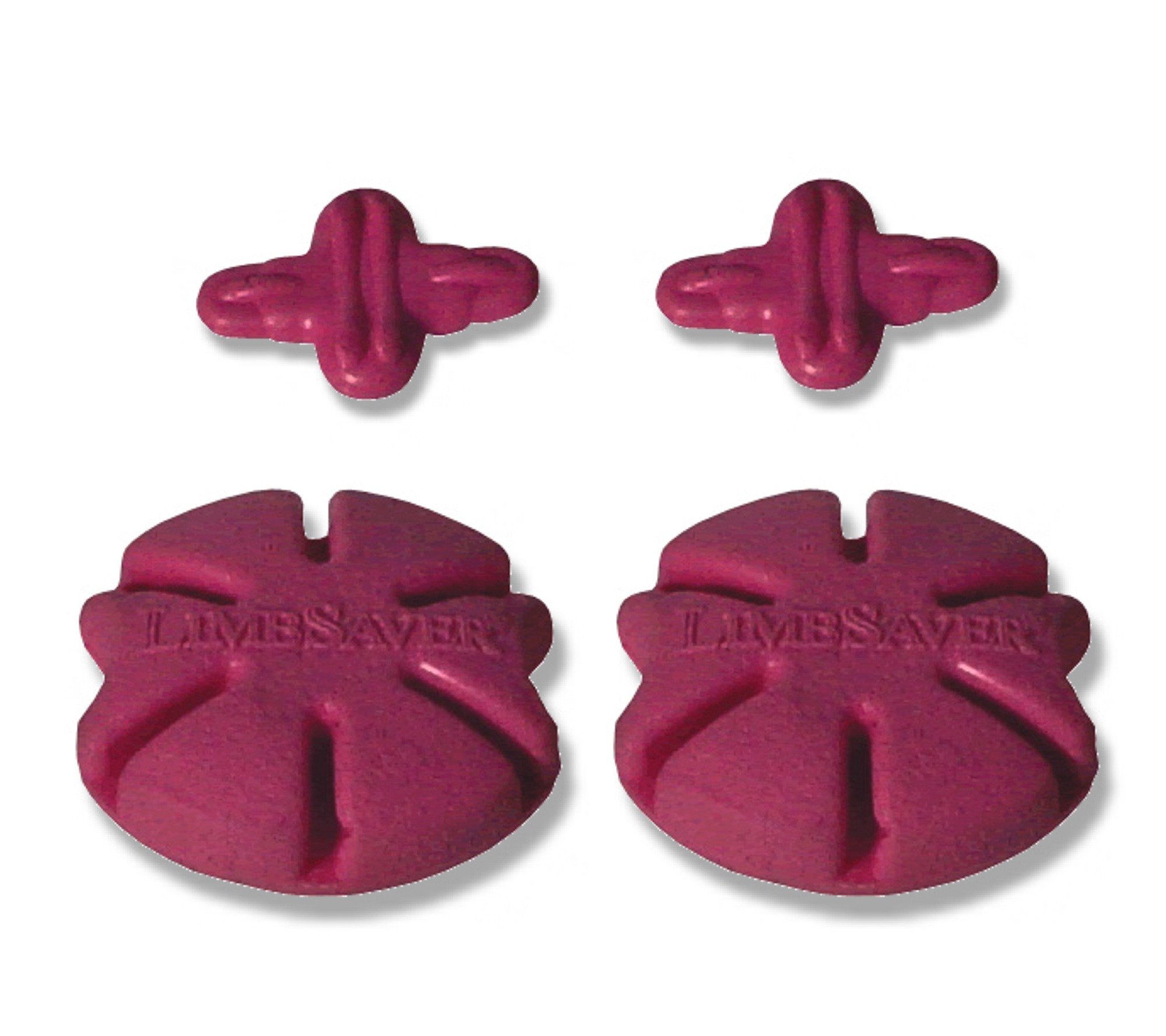 LimbSaver UltraMax Dampener for Solid Limb Compound Bows with Two Everlast String Leeches, Pink, 2-Pack