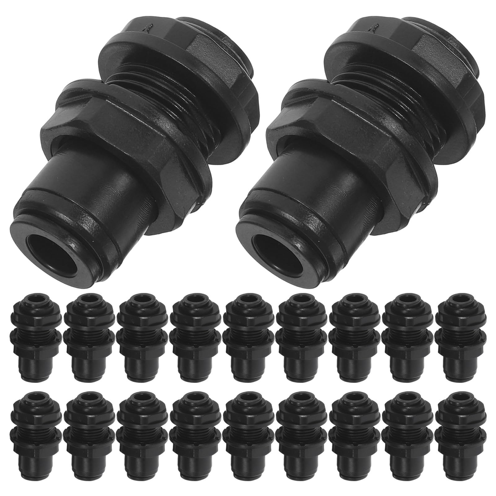 Gatuida Kit di 40 raccordi rapidi da 1/4 di pollice per irrigazione a | Assortimento di connettori a innesto rapido per tubi di irrigazione a goccia da 1/4 di pollice per impianti di irrigazione da