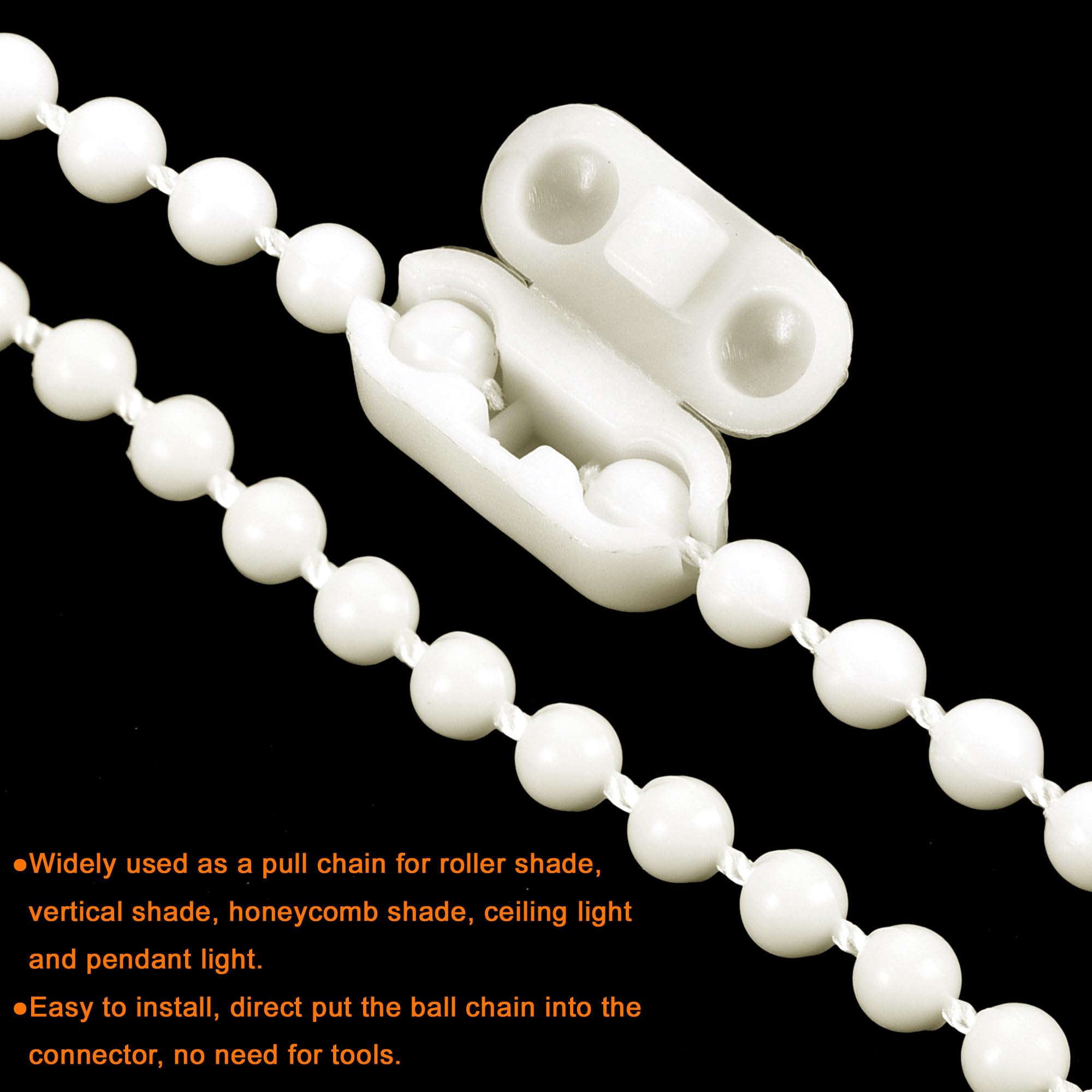 Amazon.co.jp: uxcell ボールチェーン 4.5 mmx9 M プルコード延長 2