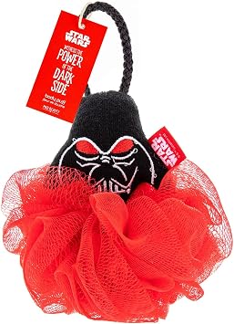 Star Wars Dark Side Body Puff Darth Vader, Soft Lathering for Shower & Bath, Relax & Unwind, Self-Care Nighttime Routine, Great Gift for Star Wars Fans