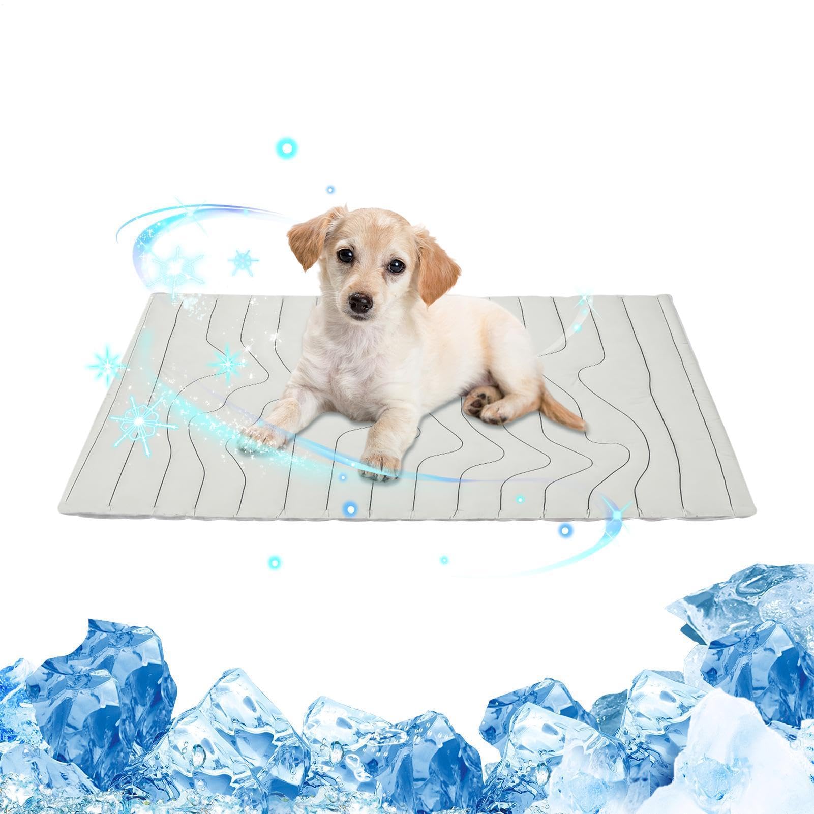 Tappetino Rinfrescante Antiscivolo – Traspirante Cuscino Rinfrescante | Cuscino Rinfrescante Estivo per Cani Piccoli Cuccioli piccoli | grandi viaggio campeggio auto sonno Tappetino