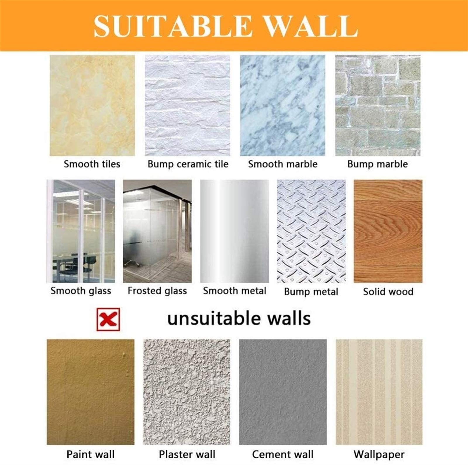 Barra de ducha curvada extensible sin taladro, barra de acero inoxidable para baño, 100% resistente al óxido, tamaño ajustable, 70-95 cm x 105-165 cm, barra de cortina de ducha fácil de instalar