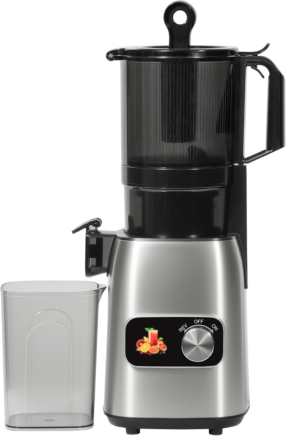 Juicer Machines, Cold Press Juicer with Large Feed Chute for Whole Vegetables and Fruits, Slow Masticating Juicers, Juice Extractor Machine