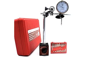 Professional Dial Indicator 0-1" x 0.001" Steel Hardened with Backlash Gauge