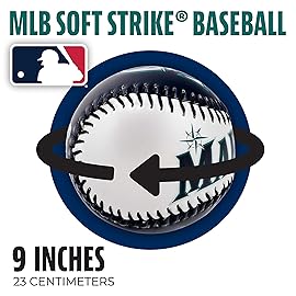 Franklin Sports Seattle Mariners MLB Team Baseball - MLB Team Logo Soft Baseballs - Toy Baseball for Kids - Great Decoration for Desks and Office