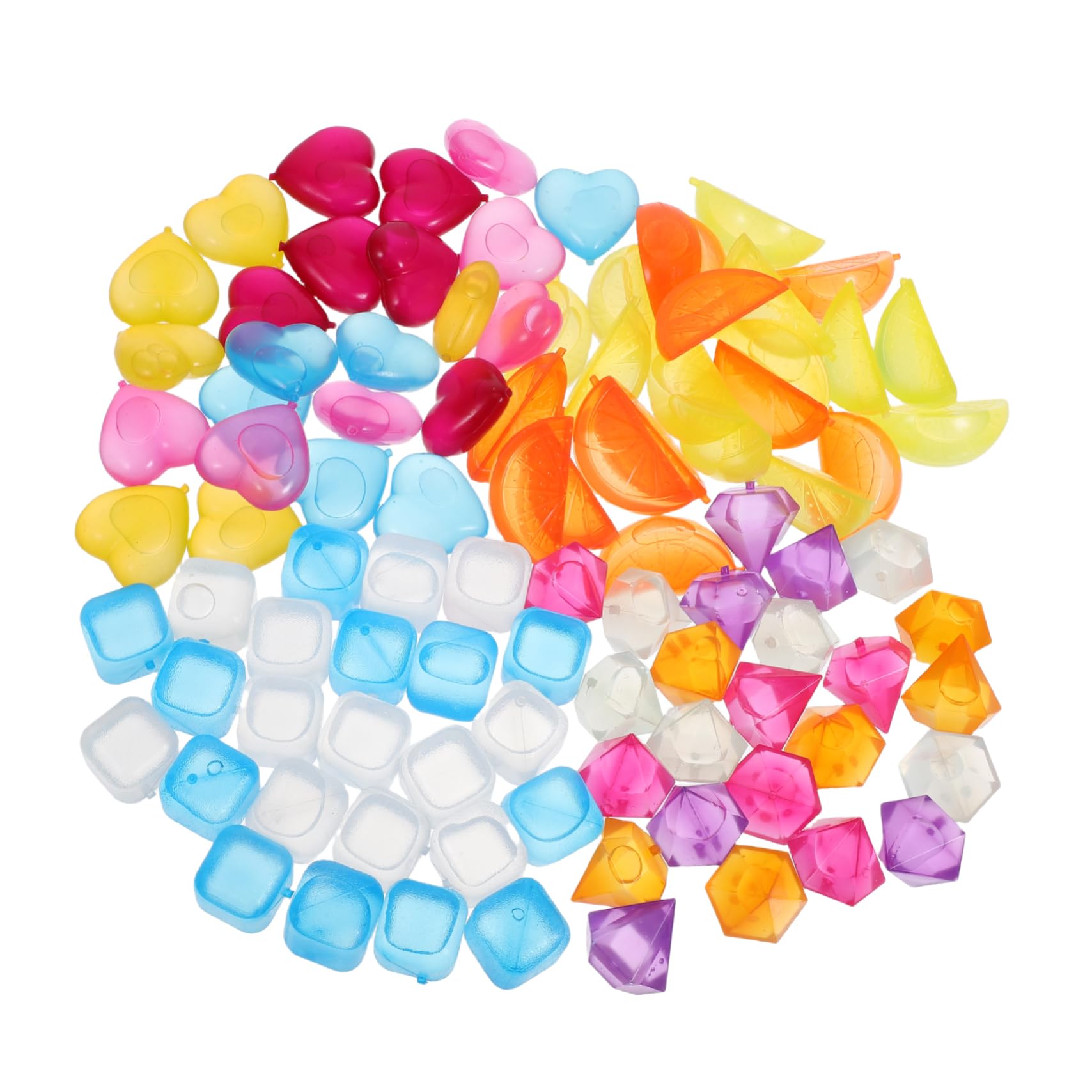 Cabilock 96pièces Glaçons Réutilisables Plastique Transparent Recongelables Et Lavables Pour Boissons Fraîches Sacs à Lunch Et Glacières