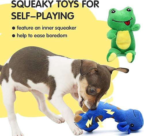 Miniatura 6 de Juguetes masticables para perros para dentición de cachorros paquete de 14 juguetes para cachorros para perros pequeños juguetes chirriantes para