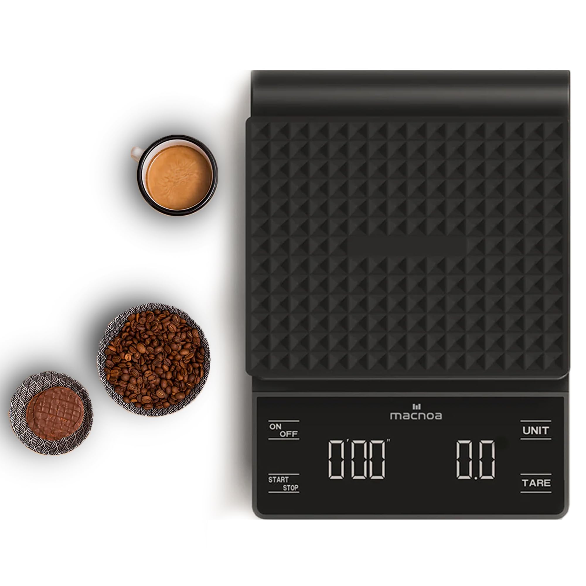 Macnoa Coffee Scale With Timer - 3kg/0.1g Accuracy, Backlit LCD, USB-C Rechargeable, For Pour Over & Espresso - View #5