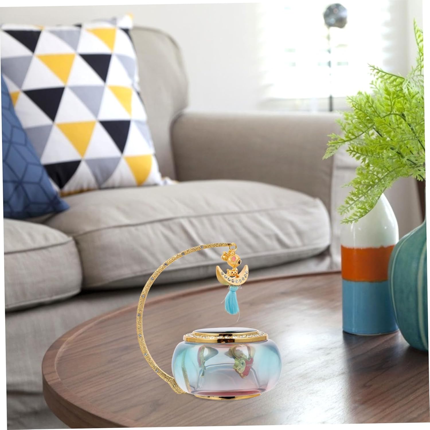 Car Aromatherapy Diffuser with Unique Design Solar-powered Vehicle Air Freshener Hanging Ornament for Interior Decor