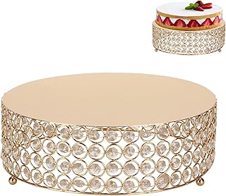 10 White and Gold Wedding Cake Ideas for Classic Elegance 50 KVMORZE 11.8 Inch Gold Cake Stand With Crystal, Metal Round Multipurpose...