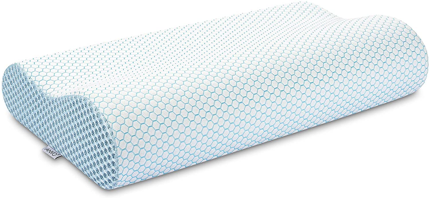 Buy Memory Foam Pillow, Anvo Neck Contour Cervical Orthopedic Pillow