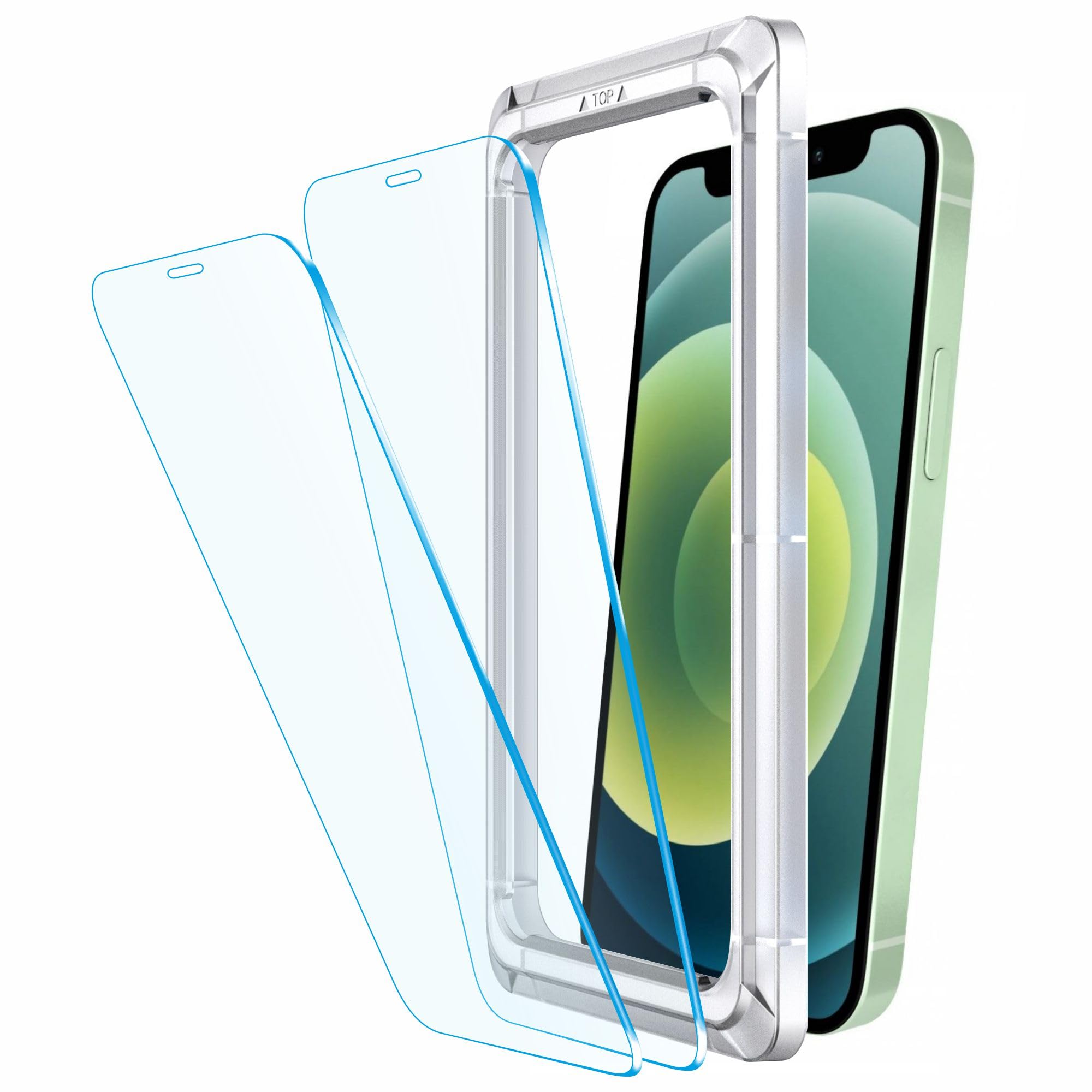 Affix Auto-Align Technology Tempered Glass Screen Guard for iPhone 12 Mini (5.4 Inch) | Easy Installation Frame | Case-Friendly - 2 Pack (B08VG27YKY) Amazon Price History, Amazon Price Tracker