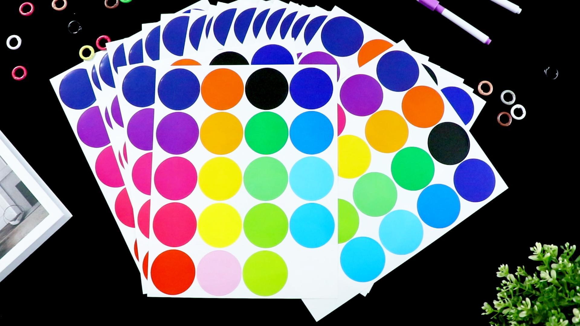 Buy 2800 Dots 3/4" Round Color Coding Labels Circle Dot Stickers,20