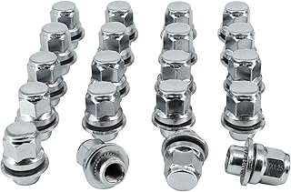 M12x1.25 Lug Nuts, Wheel Accessories Parts Set of 20pcs Chrome 12x1.25 Lug Nuts Replacement for Infiniti EX35 EX37 FX35 FX37 Nissan Maximas Pathfinders Aftermarket Wheel Chrome Closed End Lug Nuts
