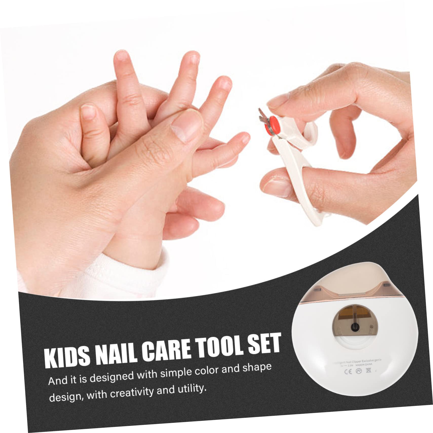 Hohopeti 1juego Cortauñas Eléctrico Adultos De Trimmer De Uñas Automático Con Cepillo De De Uñas y Portátiles Para y Familiar