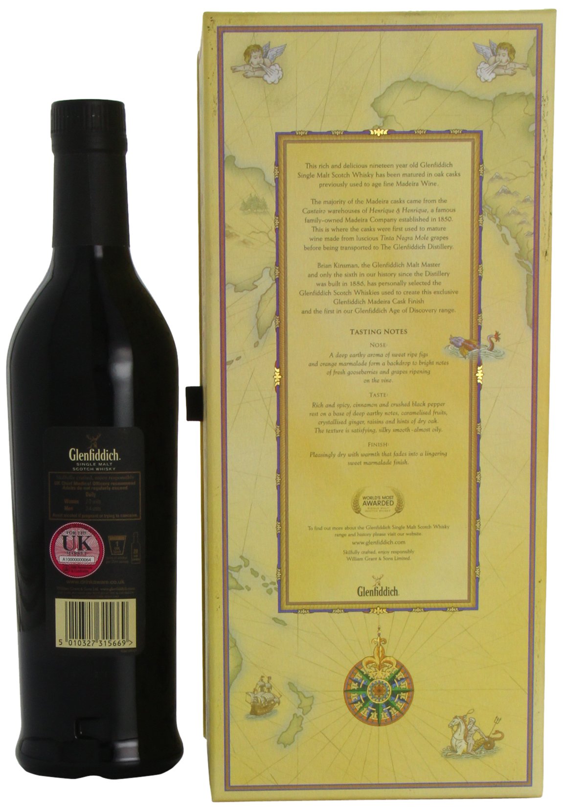 Glenfiddich 19 Jahre Age of Discovery Single Malt Whisky 0,7 Liter