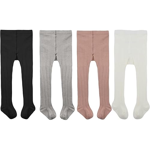 Zando Infant Soft Tights Toddler Seamless Leggings Tights for Baby Girls Winter Knit Warm Newborn Pants Stockings