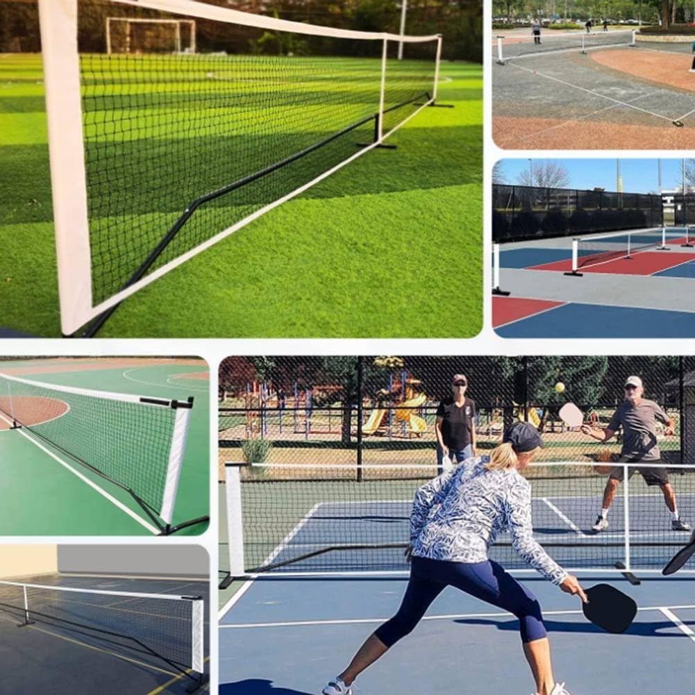 Pickleball-Netz, 6,7 x 0,9 m, hergestellt aus Nylon und Polyester für Widerstandsfähigkeit in Außen- und Innenumgebungen