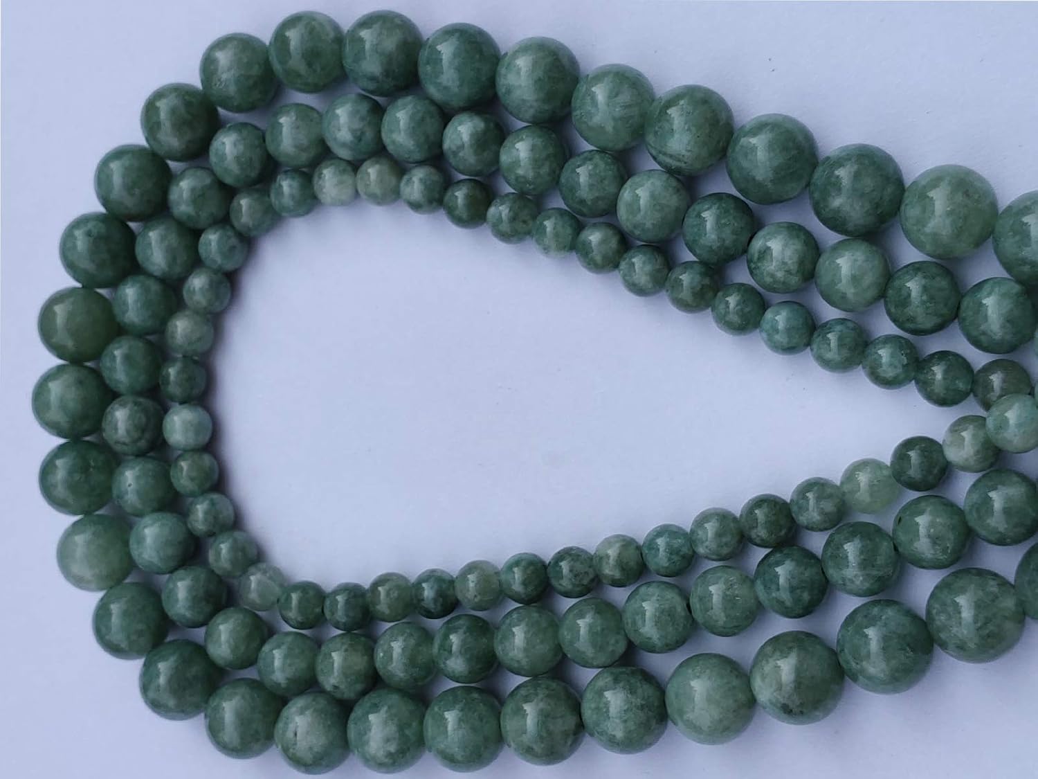 10mm Burma Jade Beads 35pcs Round Loose Smooth Beads for Jewelry Making Craft DIY 1 Strand (Burma Jade Beads 10mm,810008) - Image 3