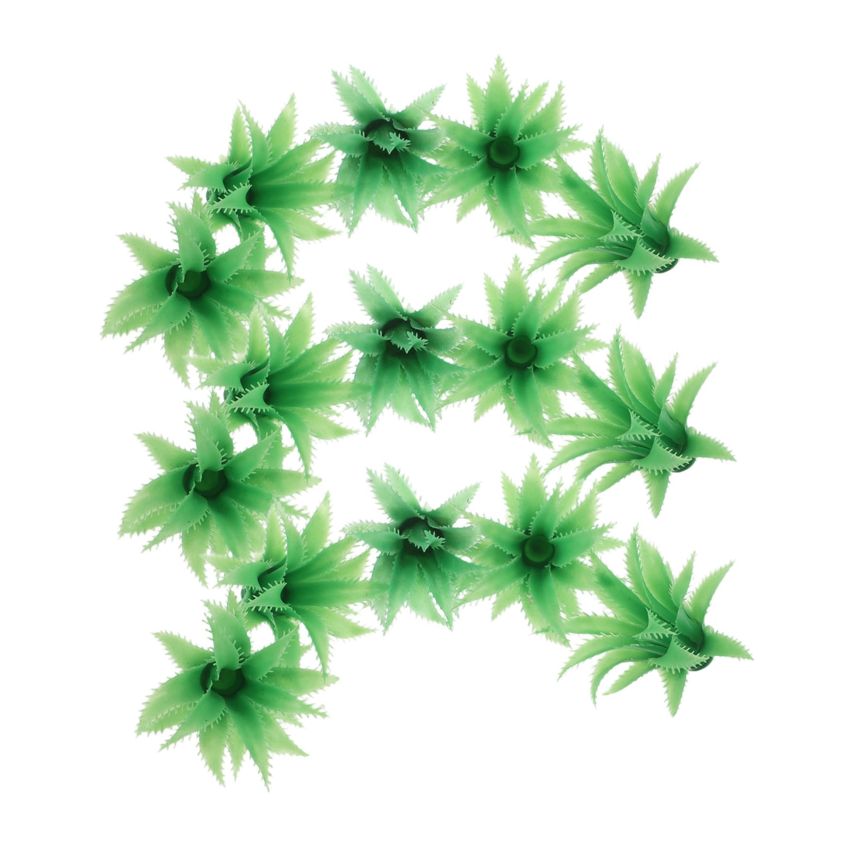 ABOOFAN 60 Piezas Hojas de piña simuladas Hojas de Flores Artificiales simulación Artificial el plastico