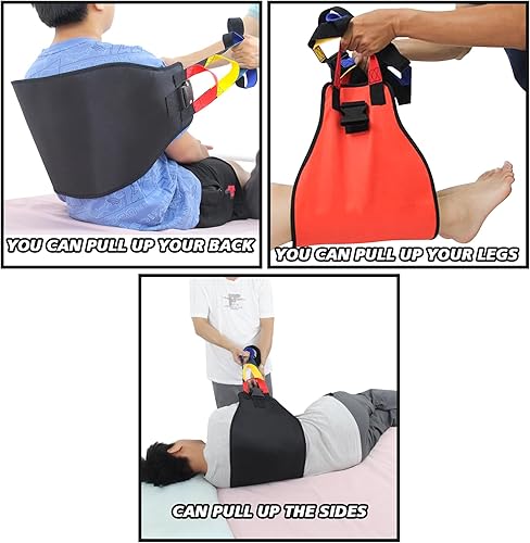 Miniatura 6 de Leetye Mei Correa de transferencia de cama para personas mayores, cinturón de transferencia de diseño curvado de espalda ampliado para movimiento,