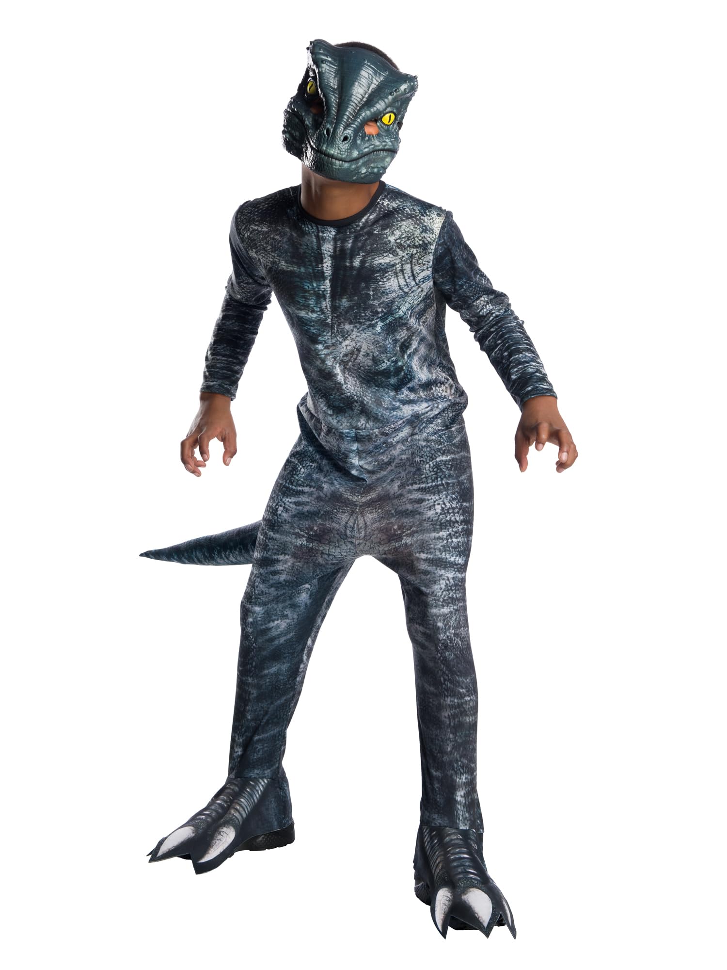Rubie's Official Jurassic World: Fallen Kingdom Velociraptor 'Blue' Dinosaur Costume, Kids Fancy Dress