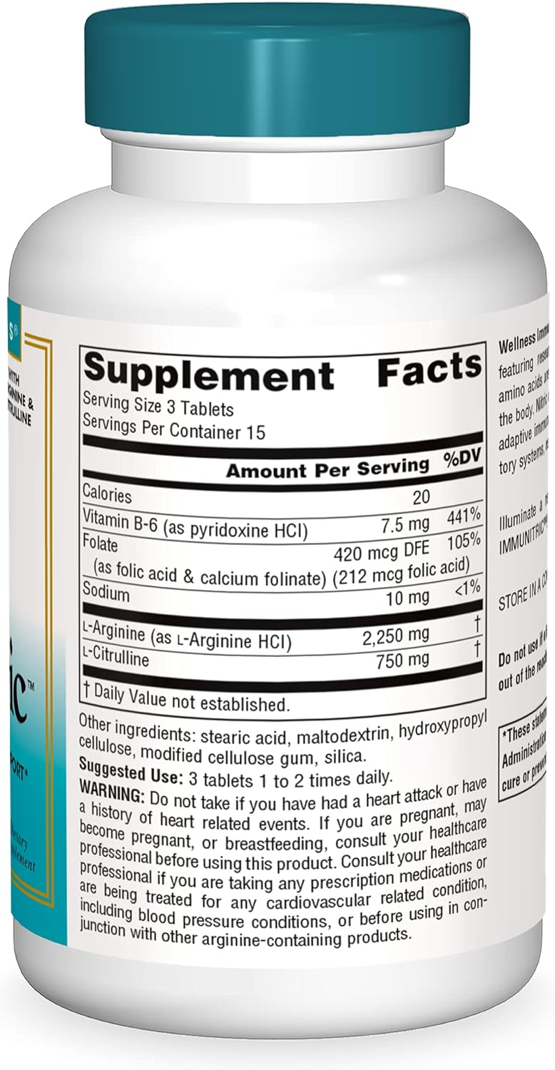 Wellness ImmuNitric Source Naturals, Inc. 45 Tabs : Health & Household