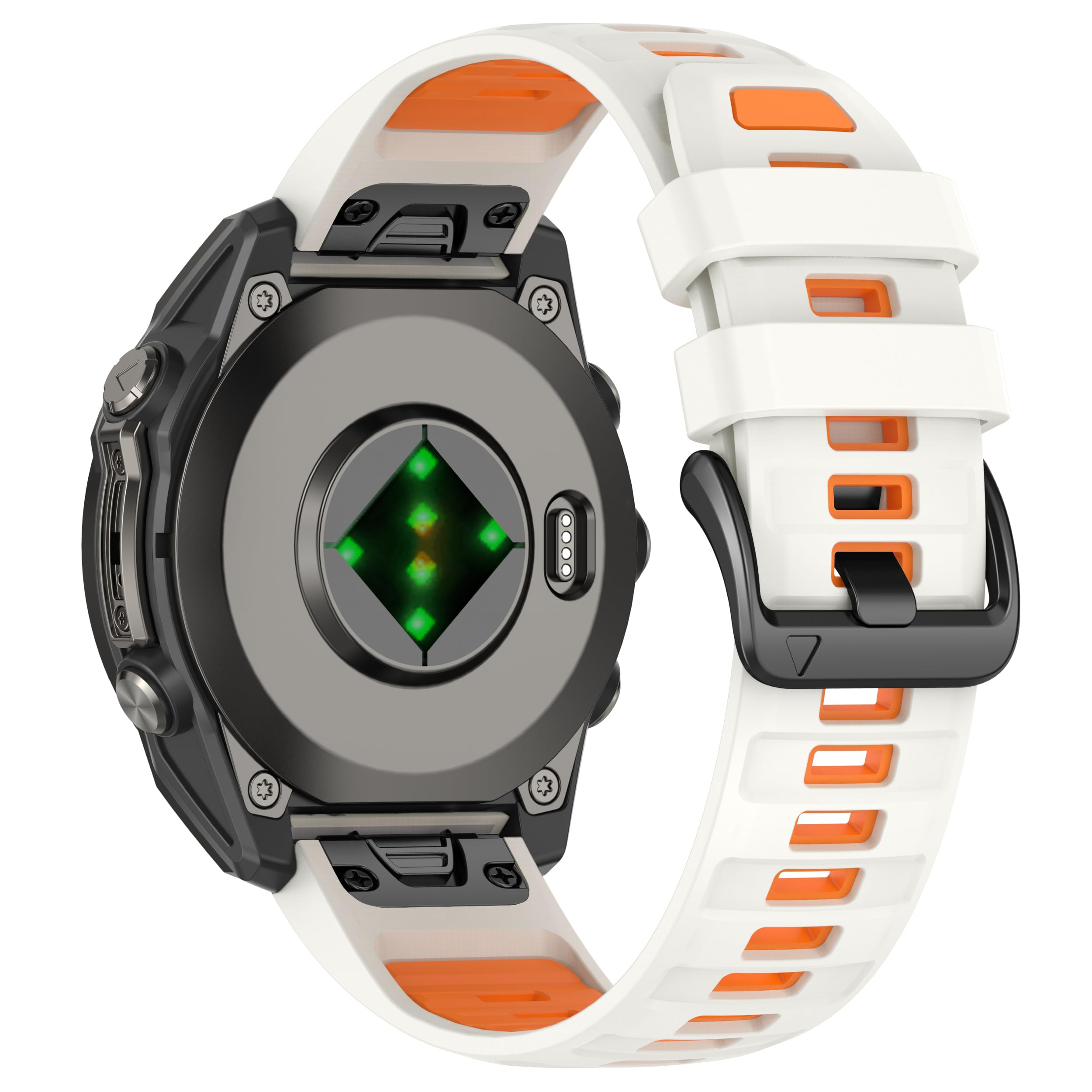 Compatible with Garmin Fenix 8 AMOLED 47mm Silicone Watch Band/Fenix 7 Pro/7/6 Pro/6/5 Plus/5,Quick-Fit 22mm Strap for Fenix E/Forerunner965 955/Descent G1/Approach S60 S62/epix Pro 47mm-image-31
