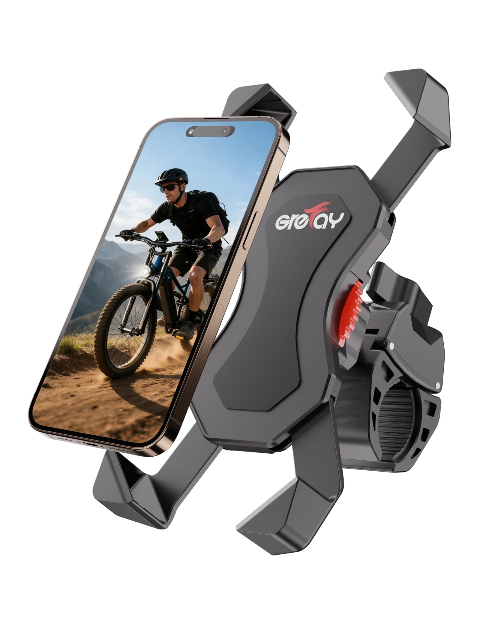 Grefay Fahrrad Handyhalterung Motorrad Handyhalter für Rennrad MTB Scooter