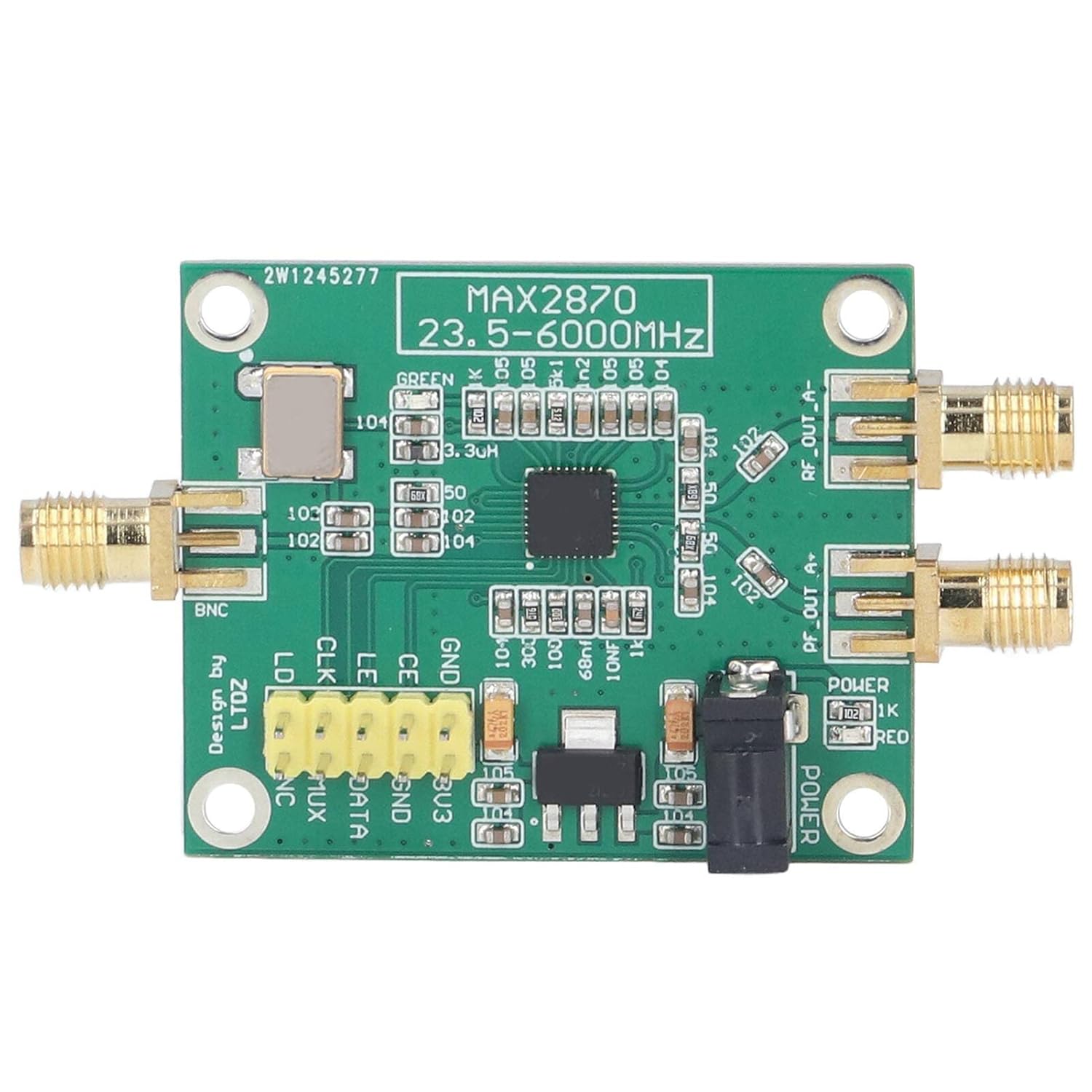 RF Source Module, USB 5V Power Supply Board for Frequency Synthesis 23.5 to 6000Mhz Communications Radio Infrastructure