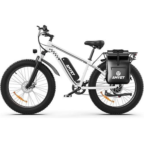 EB26 Electric Bike for Adults Peak 1500W Electric Bicycle 48V 15AH (720WH) Battery Electric Bike 26" Fat Tire Mountain 28mph 7 Speed Gears Ebike