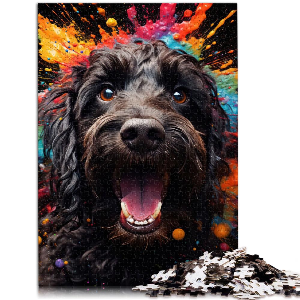 Jigsaw Puzzle for Adults 1000 Pieces Cockapoo puzzle game Family Game Stress Reliever Difficult Challenge Puzzle 10.27 in x 14.96 in