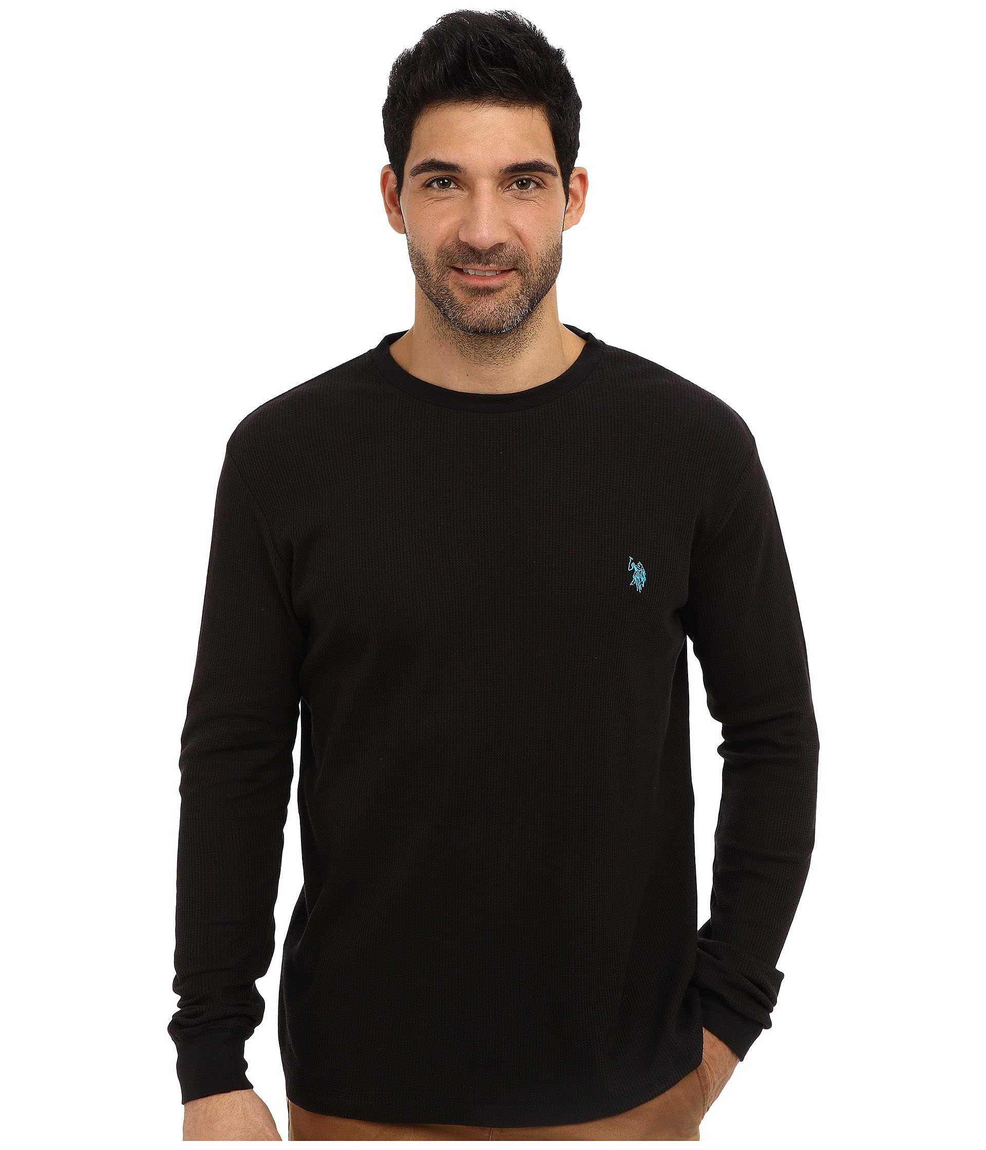 U.S. Polo Assn. Men's Long Sleeve Crew Neck Solid Thermal Shirt