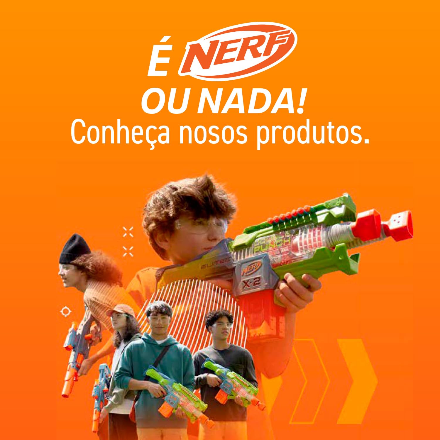 Nerf Super soaker Flip Fill Lançador de Água com 4 tipos de jato