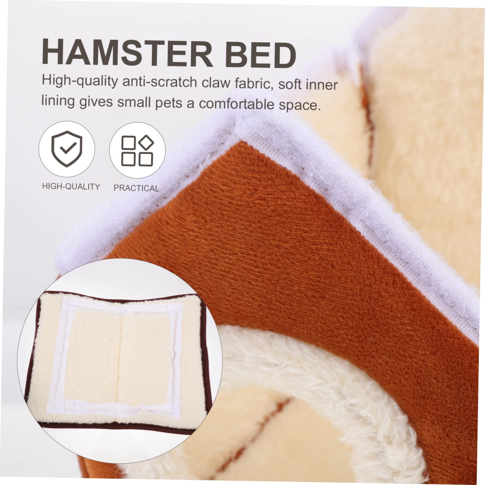 POPETPOP 3 STK Baumwollnest Für Kleine Haustiere Hängematte Nestbett Hamsterversteck Chinchilla-Bett Gewohnheit Hamster Hängematte Warmes Hamsternest Baumwolle Katzenbett Warm Halten