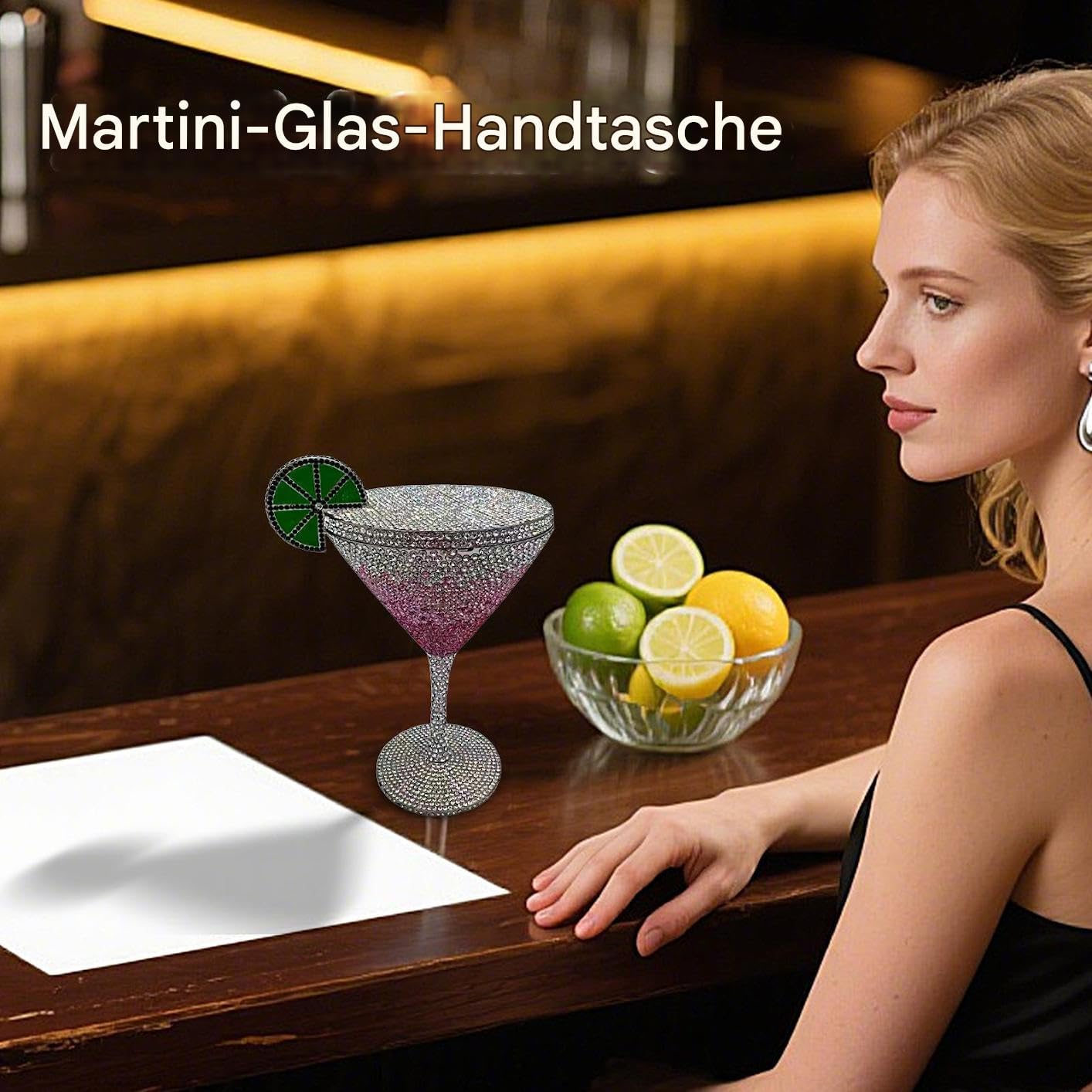 Clutch-Tasche, Abendtasche Damen, Strass-Taschen für Damen, Kelchform | leicht zu tragende Taschen, modisches Party-Accessoire, stilvolle Handtasche für Damens und Mädchen, 5,98x8,07x4,88 Zoll