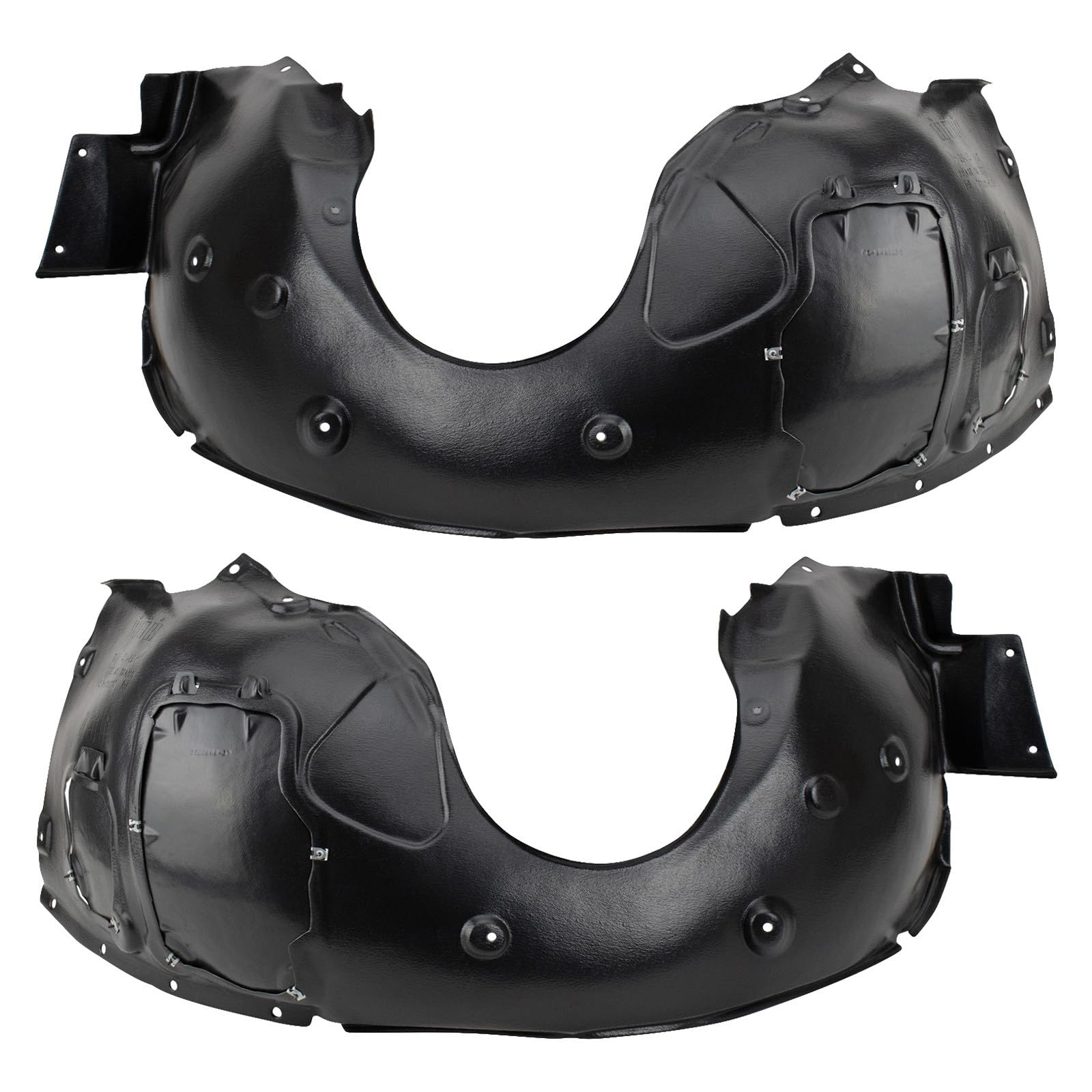 TRQ Front Driver and Passenger Side Inner Fender Liner Set | For 2003-2008 BMW Z4
