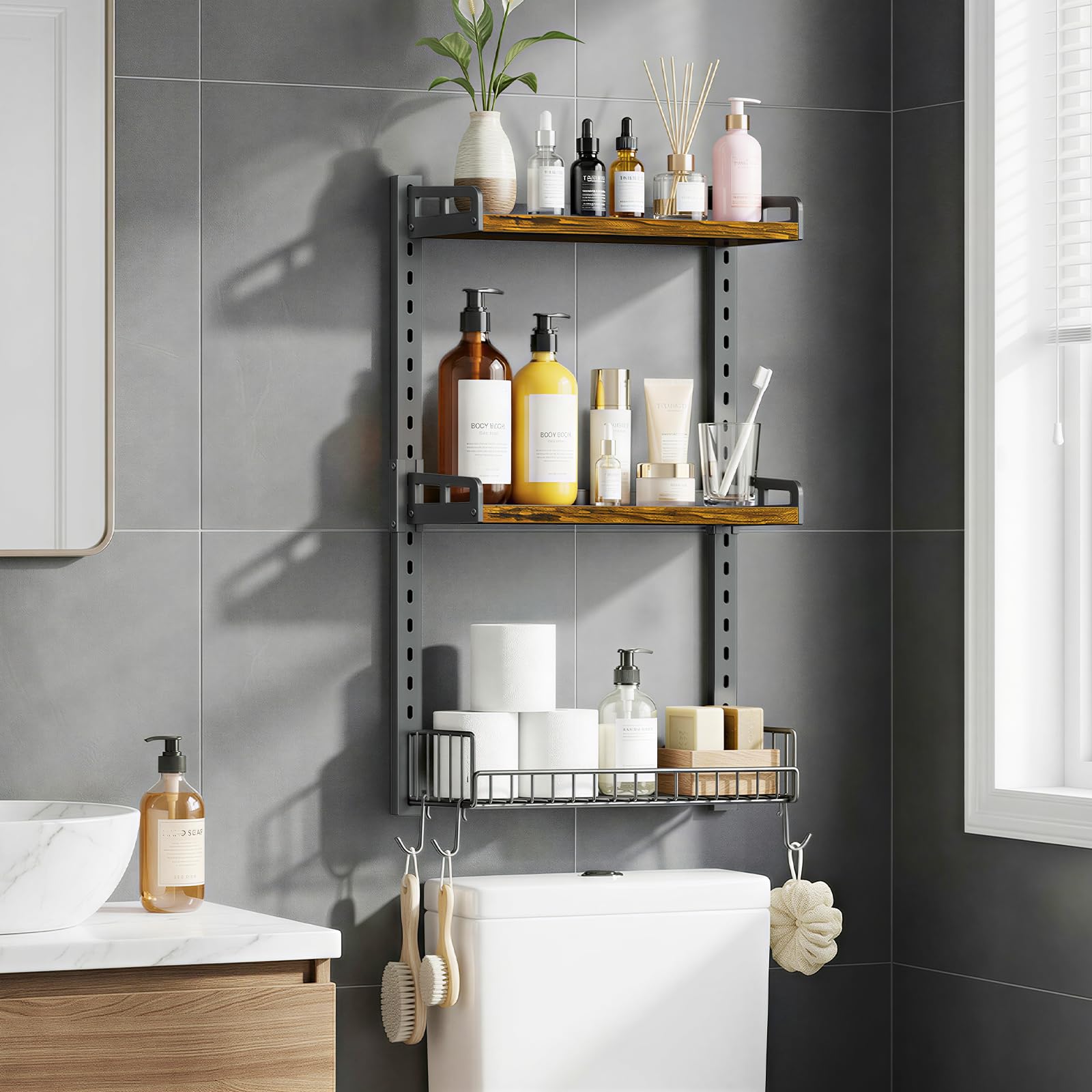 67% Off Kalrin 3-Tier Over Toilet Storage Shelves