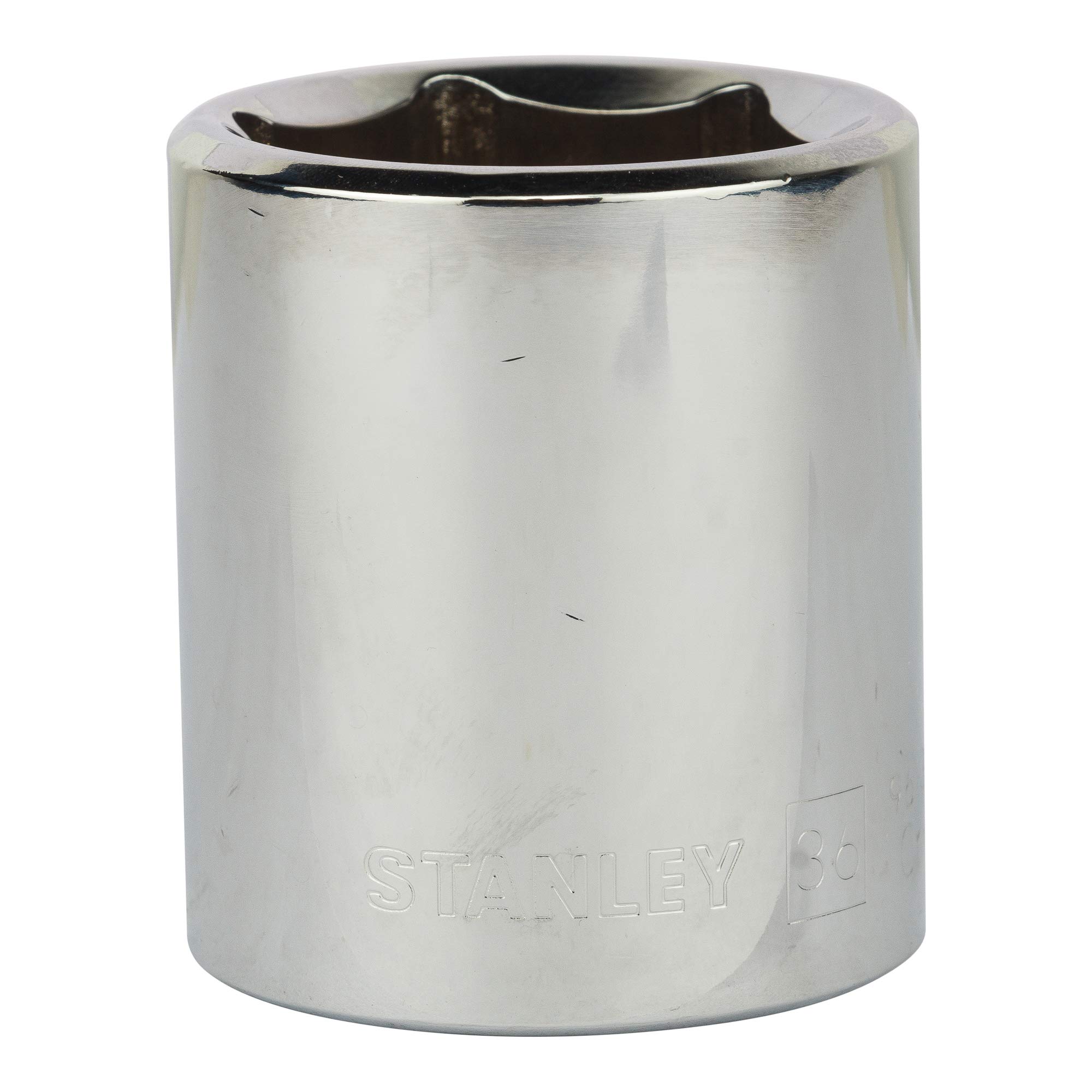 STANLEY 1-86-536 Chrome Vanadium Steel 6 Point Standard Socket 1/2 inch 36 mm Silver