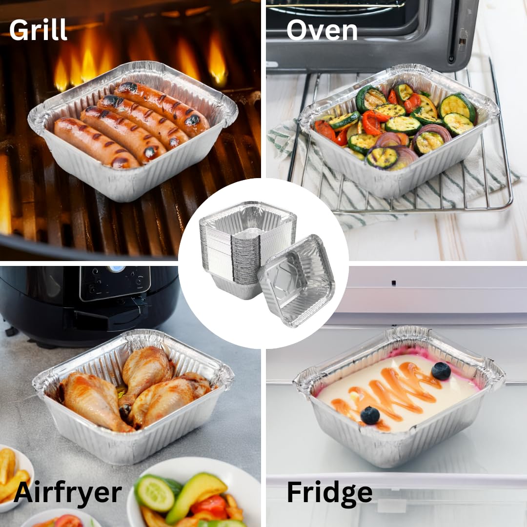 Enpack Aluminium Schaal R85 850G Schalen Grill 200 X 140 50 Mm Warmtecontainer 850 Ml Vetopvangbak Als Accessoire Voedselcontainer Ovenschaal Vuurvaste Grillschaal 3283271347