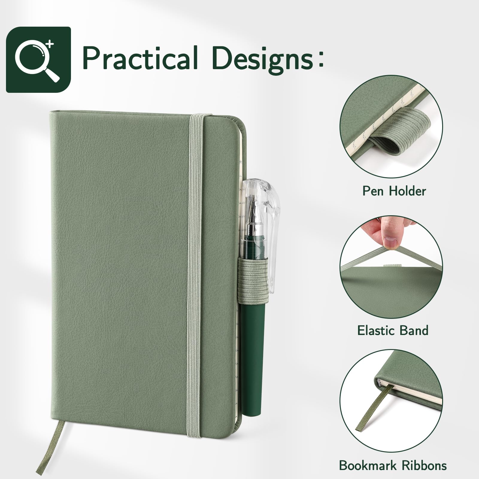 Amazon.com : NETANY 4 Pack Small Notebook Pocket Notebook, A6 Mini