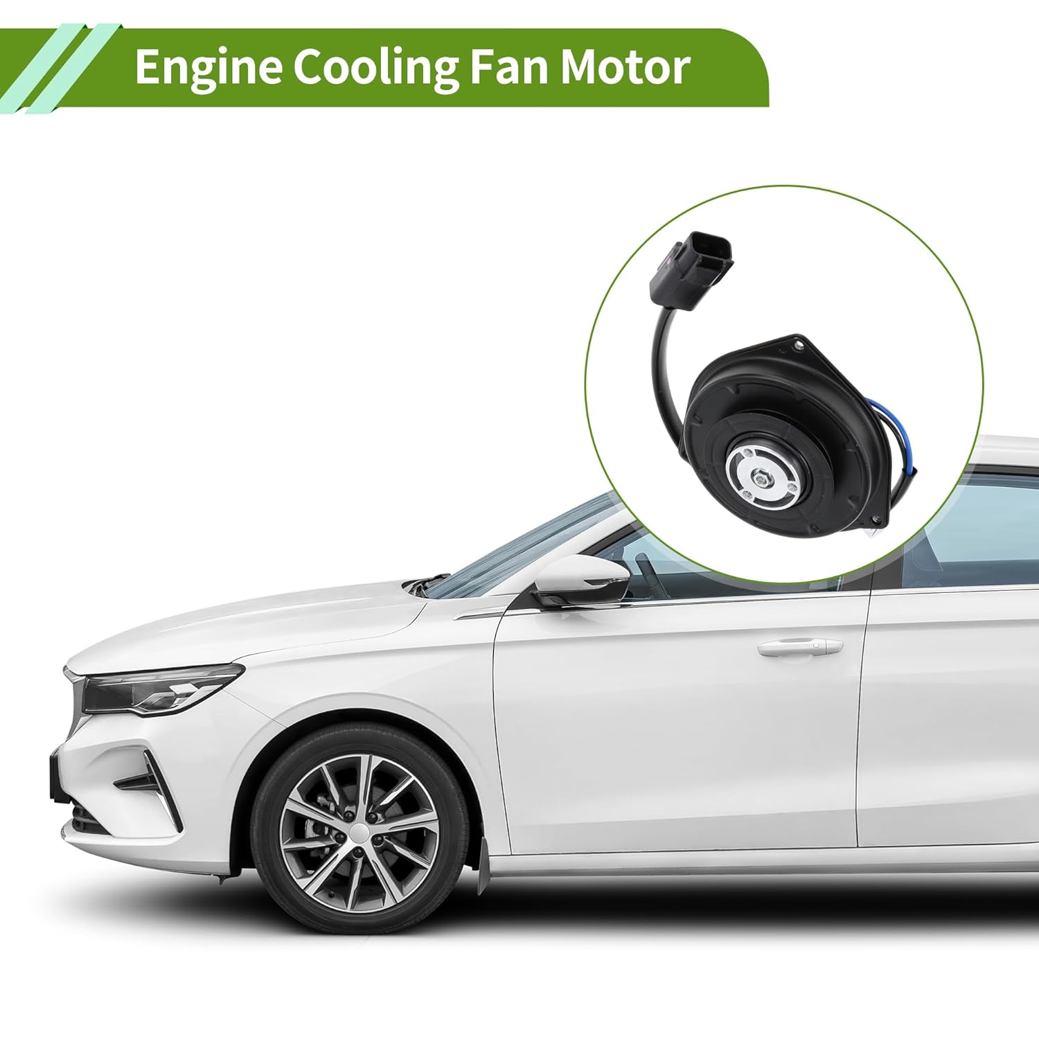 Engine Cooling Fan Motor No.1636364080/1636374180 Radiator Fan Motor for Toyota RAV4 1994-2000 1 Pc