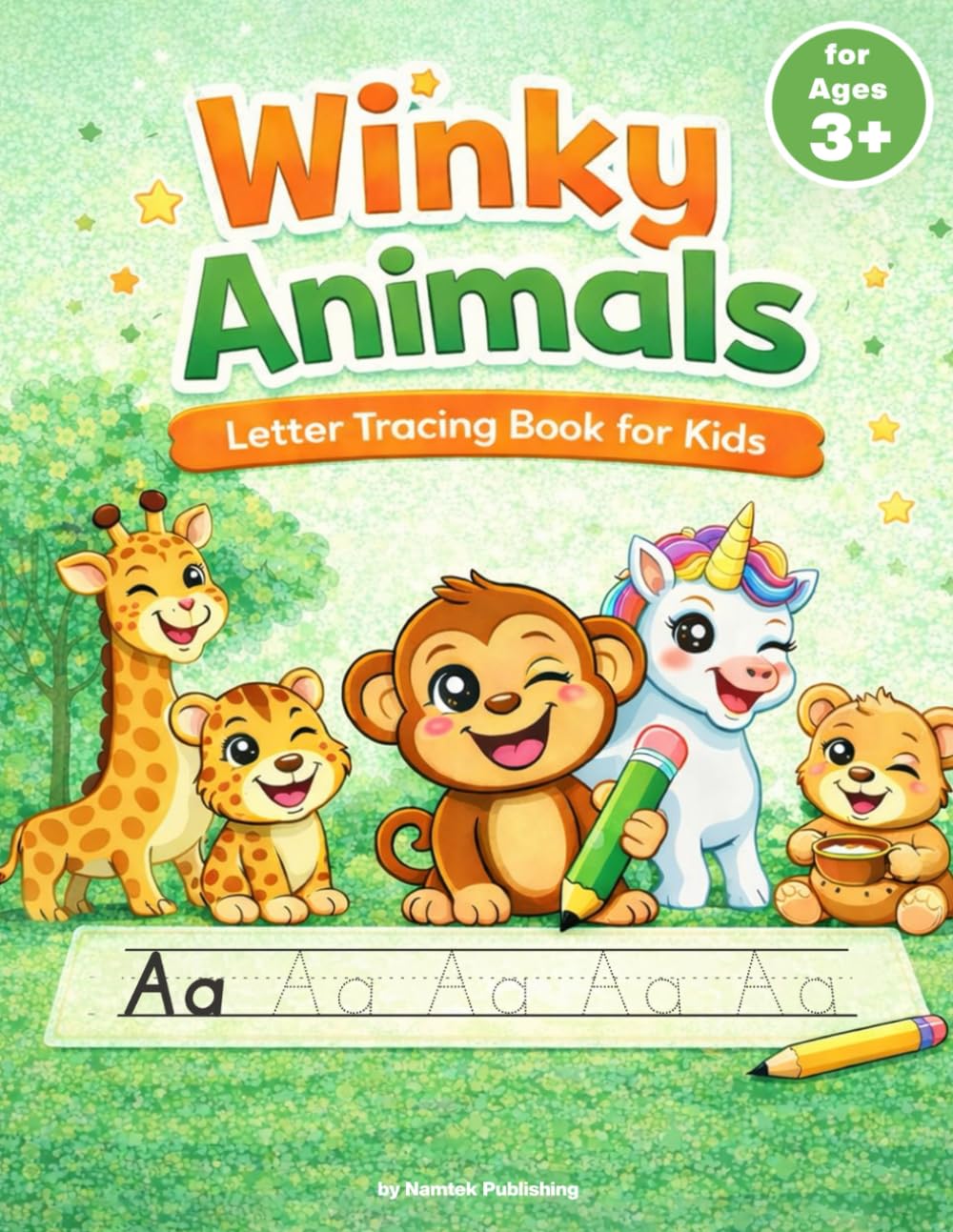 Winky Animals Letter Tracing Book for Kids Ages 3–6: Alphabet Handwriting Workbook with Uppercase and Lowercase Letters, A to Z Tracing Practice for Preschool and Kindergarten