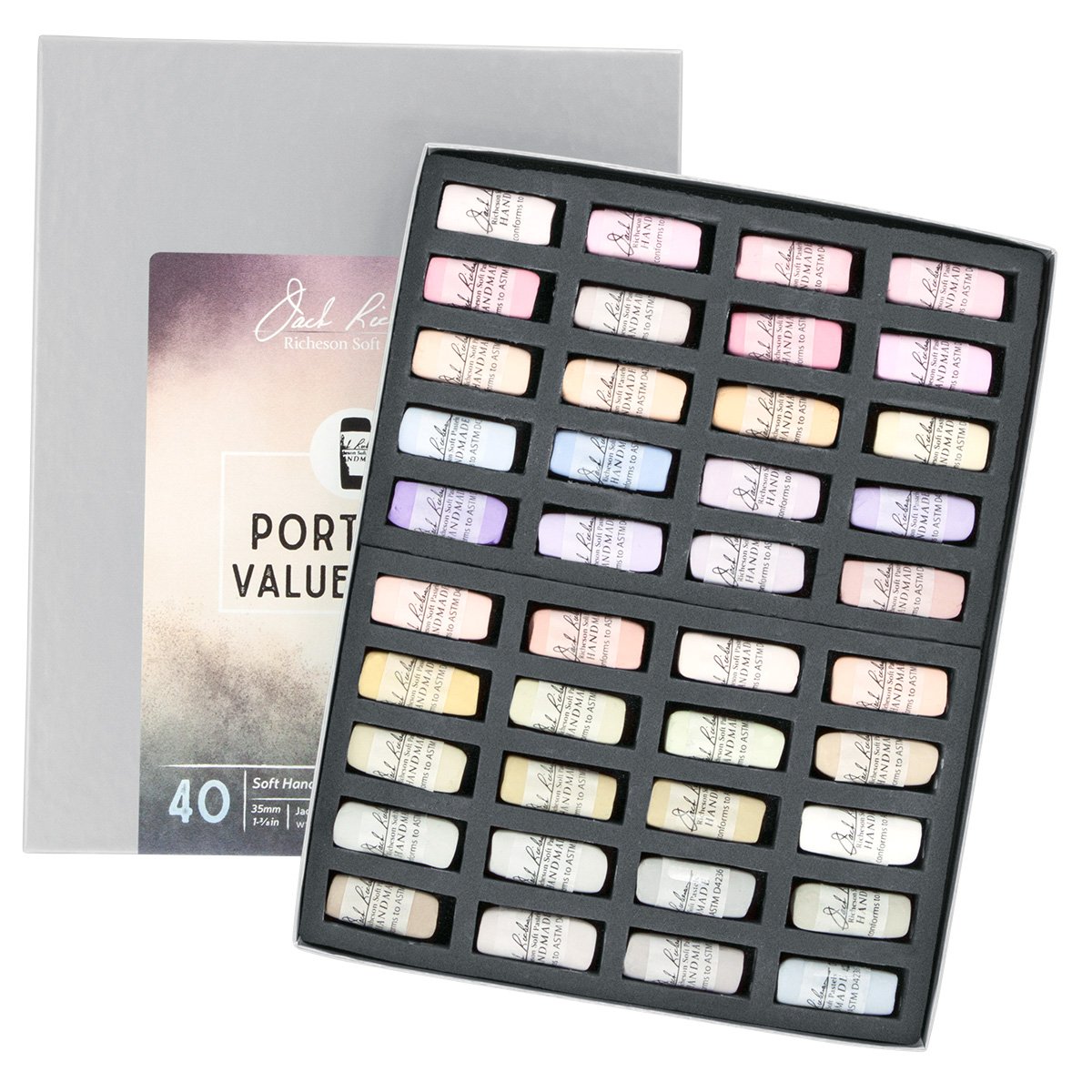 Jack Richeson 422945 Hand Rolled Soft Pastels Portrait