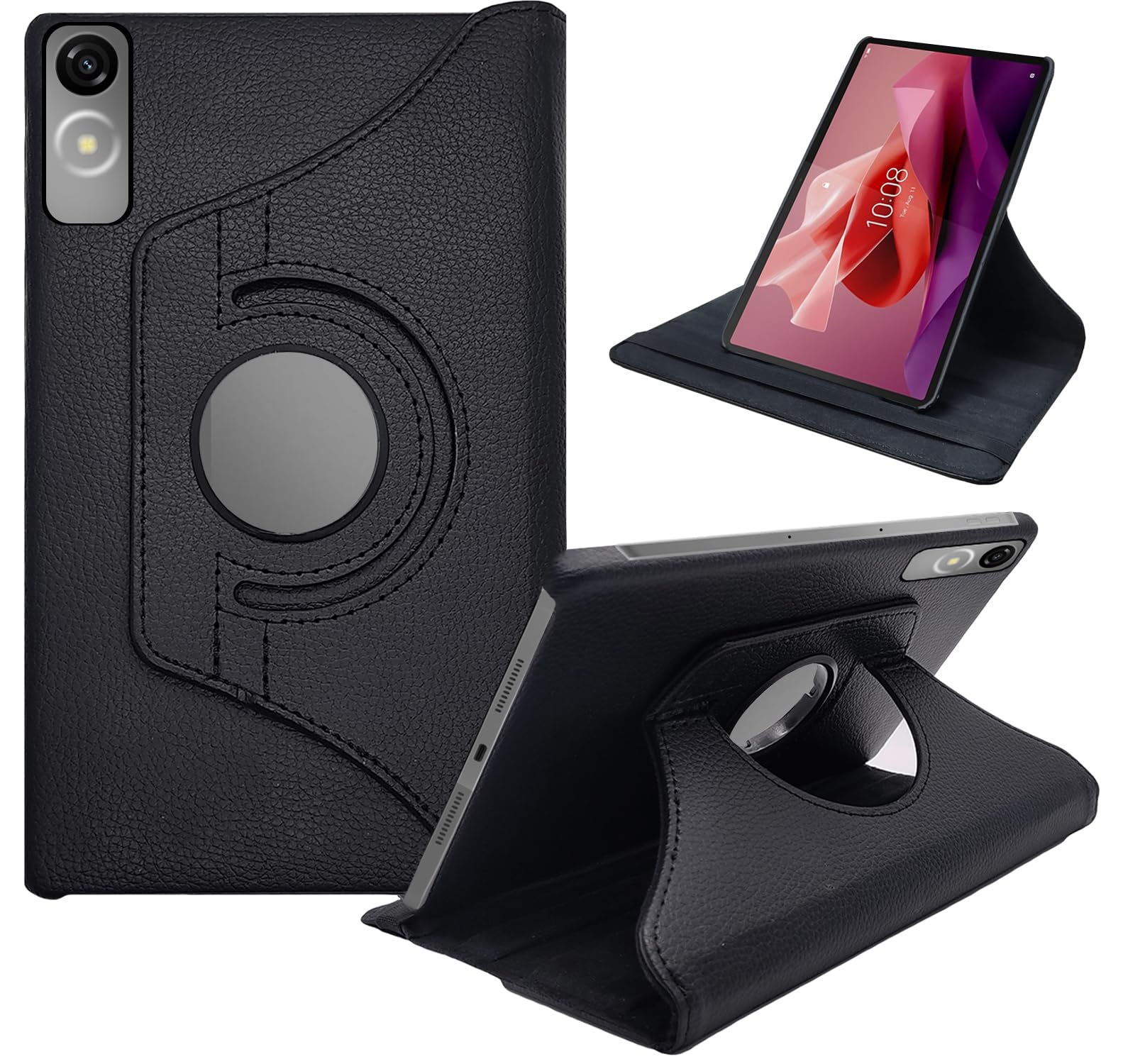 CEDO Lenovo Tab P12 (12.7 inch) Flip Cover | Leather Finish | 360