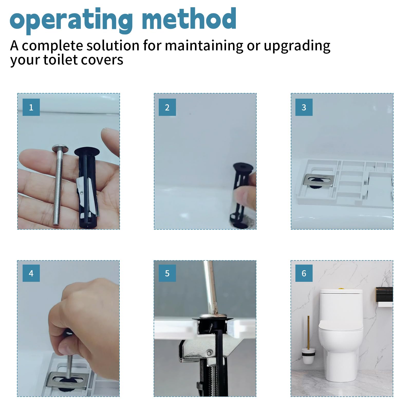 2 Pcs Toilet Seat Bolts - Image 4