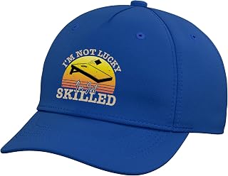 I'm Not Lucky I'm Just Skilled Funny Cornhole Player Graphic Adjustable Baseball Hat