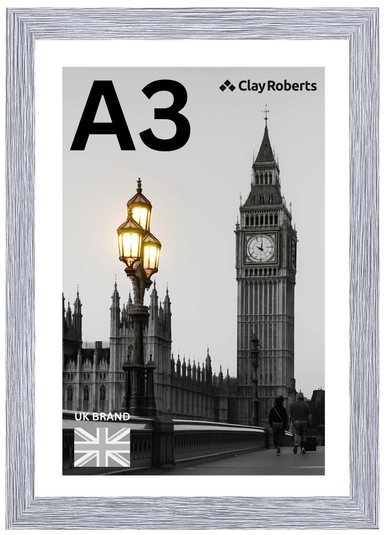 A3 Photo Frame, Picture Frame, Art Print Poster, 29.7cm x 42cm, Frames, Photo Collage Gallery Display, A4 Card Mount Frame